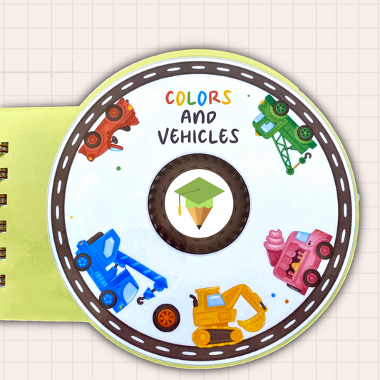 Mini Bizzybook - Colors and vehicles